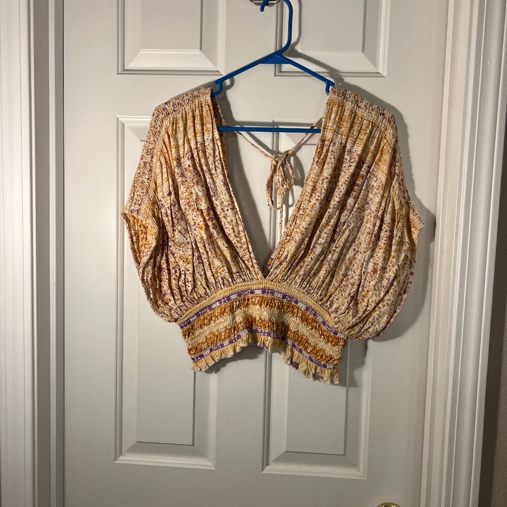 Free People Crop Blouse